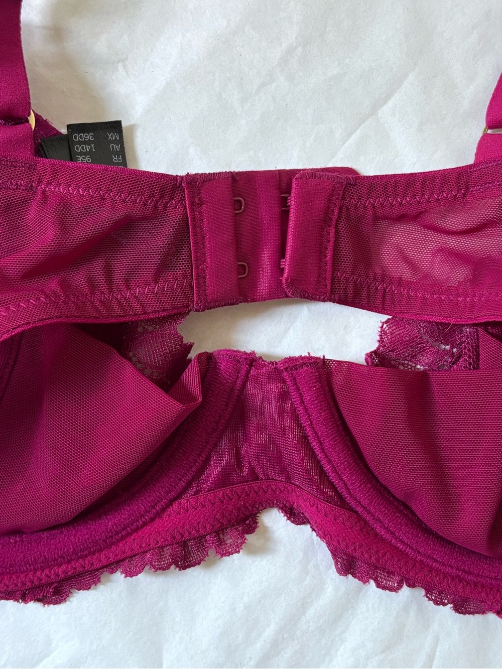 Natori Peony Unlined Underwire Lace Bra size 36DD - Picture 3 of 5